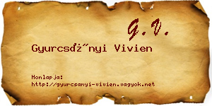 Gyurcsányi Vivien névjegykártya