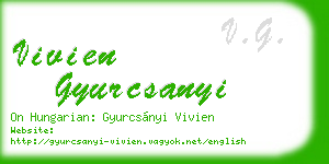 vivien gyurcsanyi business card