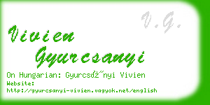 vivien gyurcsanyi business card